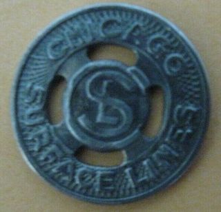 Chicago Illinois Il150t Transit Token - Chicago Surface Lines