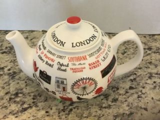 James Sadler London Life China Teapot |.  Euc