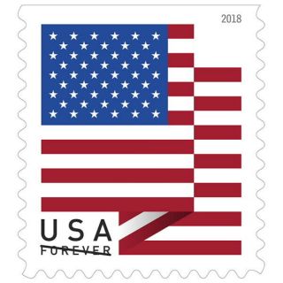 1,  000 Usps Forever Stamps - Us Flag - 2018 Version - 10 Rolls Of 100