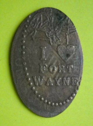 Fort Wayne History Center Elongated Penny In Usa Cent I Love Souvenir Coin