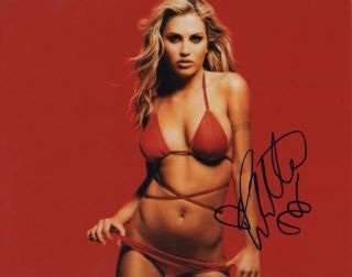 Willa Ford Sexy Actress Singer Red Bikini Hand Signed 8x10 Autographed Photo