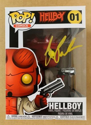 Ron Perlman Hand Signed Funko Pop 01 1 Hellboy Dark Horse Comics