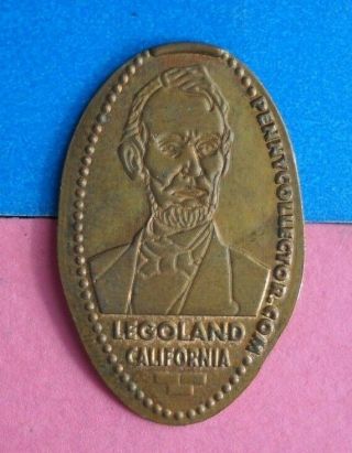 Legoland Elongated Penny California Usa Cent Abraham Lincoln Souvenir Coin