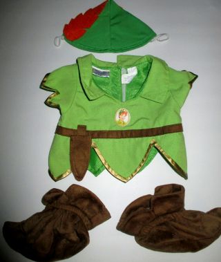 Build A Bear Babw Peter Pan Outfit Costume Teddy Clothes Disney