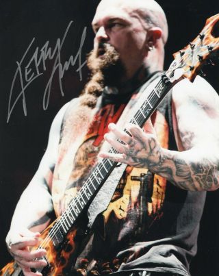 Kerry King Musician Signed 8x10 Photo W/coa Slayer Metal Band 2