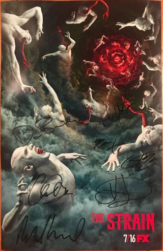 The Strain Signed Poster Autograph Comic Con Sdcc 2017 Corey Stoll Kevin Durand
