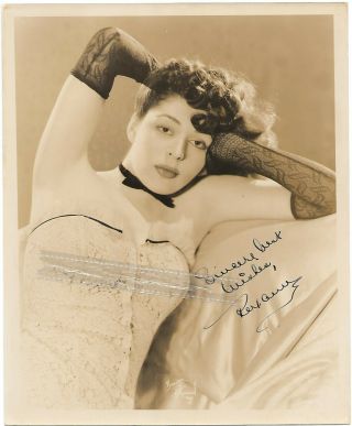 Roxanne Burlesque Autograph 