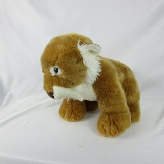 Build A Bear Saber Tooth Tiger 14 " Sitting No Tags Light Brown