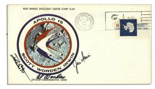 Apollo 15 Crew Signed Nasa Insurance Cover
