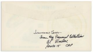 Apollo 15 Crew Signed NASA Insurance Cover 3