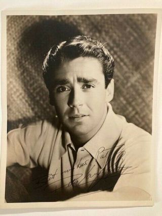 Peter Lawford - Signed 8x10 Sepia Toned Vintage Photo -