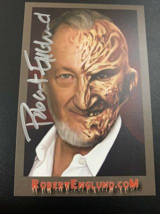Robert Englund " Freddy Krueger " Autographed Signed Auto 4x6 Postcard W/coa
