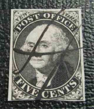 Nystamps Us Stamp 9x1e $975 Black Pen Cancel