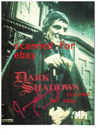 Jonathan Frid Dark Shadows Signed Mpi Poster Autograph Barnabas Not A Print