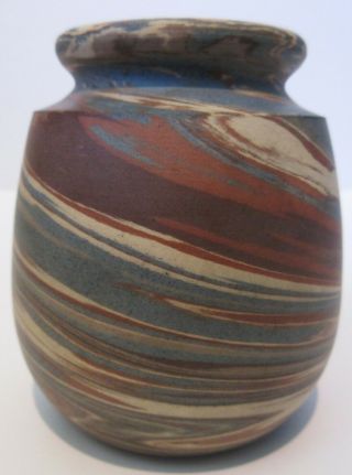 Vintage Niloak Mission Swirl Vase 3 3/4 "