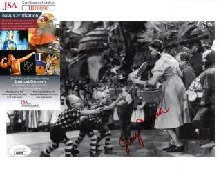 Jerry Maren Munchkin Wizard Of Oz Actor Hand Signed Autograph 8x10 Photo W/ Jsa