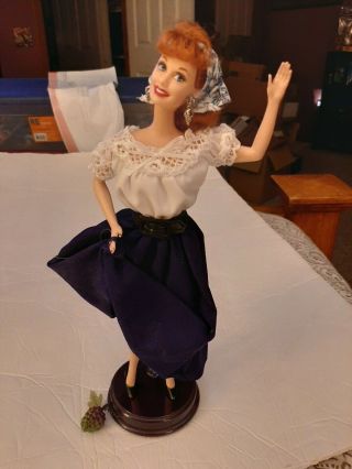 Lucille Ball I Love Lucy Italian Movie Stomping Grapes Doll,  Episode 150,  No Box
