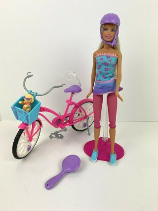 Barbie Beach Party Doll & Bike 2008 Complete