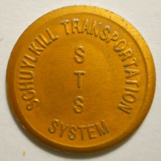 Schuylkill Transportation System (pottsville,  Pennsylvania) Transit Token Pa785l