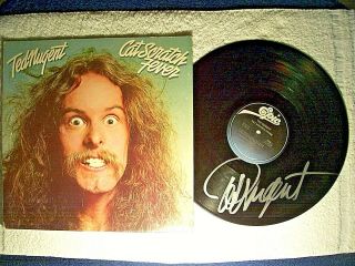 Ted Nugent " Cat Scratch Fever " Signed Autographed Record Vinyl Rare