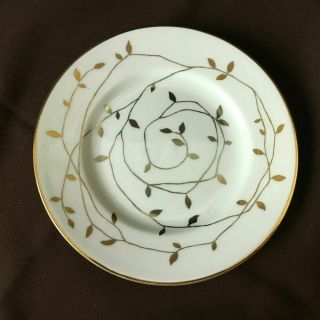 Wedgwood Vera Wang Gilded Leaf Bread Butter Plates (4)