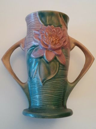 Roseville Water Lilly Vase