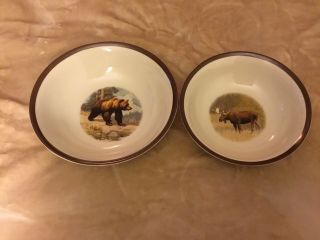 2 National Wildlife Federation - American Wilderness Serving Bowls - 2 Sizes