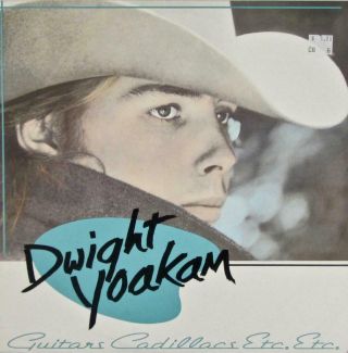 Dwight Yoakam Signed Autograph Photo W/ Lp Album - " Guitars Cadillacs "