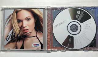 Signed Mandy Moore CD PSA DNA 1st Album 2001 2