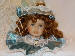 Ornate Victorian Porcelain Doll Head Ornament 12