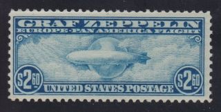 Us C15 $2.  60 Graf Zeppelin Air Mail Vf Og Nh Scv $850