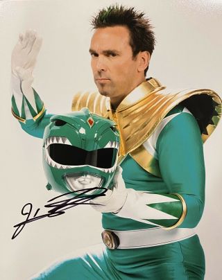 Exact Proof Jason David Frank Signed Autographed Green 8x10 Photo Power Rangers