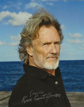 Kris Kristofferson Real Hand Signed Photo 1 Proof Autographed Highwaymen