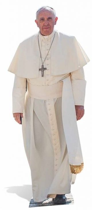 Pope Francis Lifesize Cardboard Cutout / Standee / Stand Up Catholic Religion