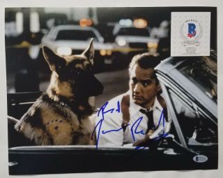 James Belushi Signed Autographed K - 9 11x14 Photo.  Bas Beckett