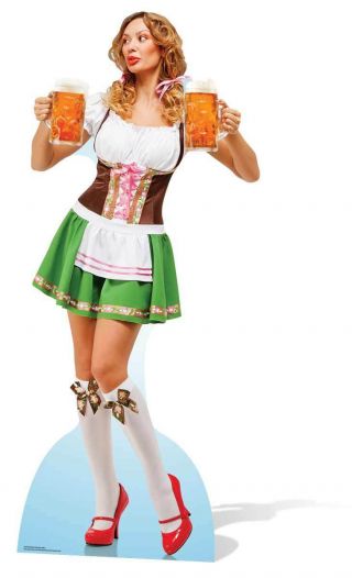 Oktoberfest Beer Festival Bavaria Babe Cardboard Cutout Standee Stand Up Standee