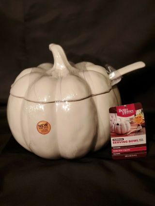 Better Homes And Gardens Serving Pumpkin Soup Tureen / Punch Bowl & Ladle