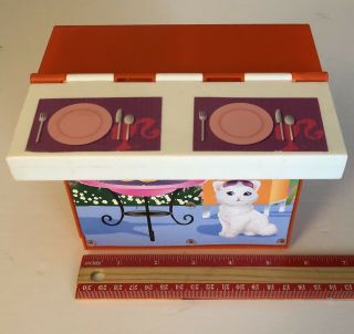 Barbie Doll Convertible Kitchen Set: Sink,  Stove,  Oven & Refrig.  W/Chairs & MORE 3