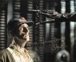 Universal Monsters - Alien - Harry Dean Stanton - Brett - Signed - Color - 8x10 - Twin Peaks
