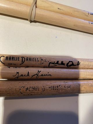 Cdb (charlie Daniels Band) Signed Jack Garvin Show Drum Sticks (charlie Signed)