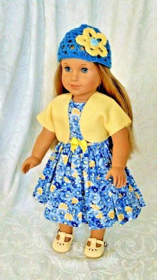 American Girl Our Generation 18 In Doll Clothes 3 - Piece Dress Set Isabelle Grace