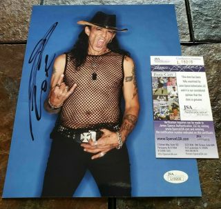 Stephen Pearcy Singer Of Ratt Autographed Signed 8x10 Photo Round And Round Jsa
