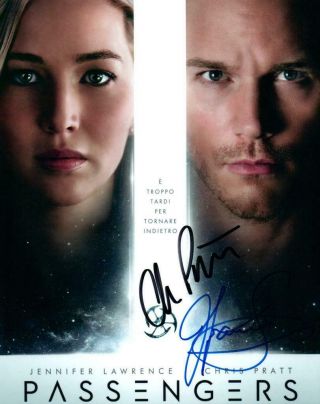 Jennifer Lawrence Chris Pratt 8x10 Signed Photo Autographed Picture With