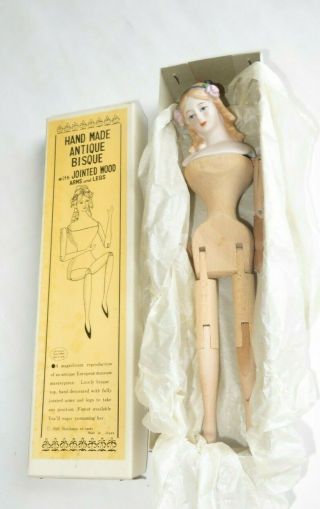 Shackman Doll Bisque W/ Jointed Arms & Legs W/ Box (y848)