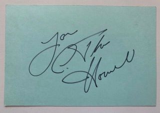 Signed In 1983 - C.  Thomas Howell - E.  T.  / Spielberg - The Hitcher - Spider Man