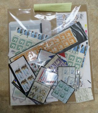 Us Postage Stamp Lot Mnh $500,  Face Mostly Blocks & Sheets & Insured