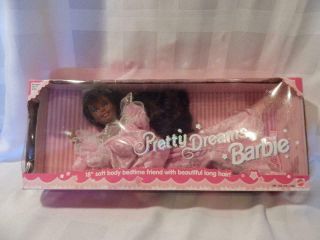 Mattel Pretty Dreames Barbie 18 " Doll Nib Black American 1995 Collectible Doll