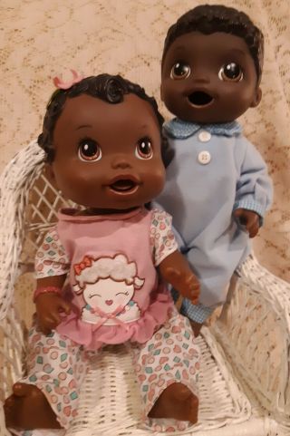 2 Baby Alive Dolls African American Boy And Girl