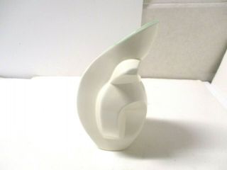 Red Wing Vase Number 436 White With Green Interior