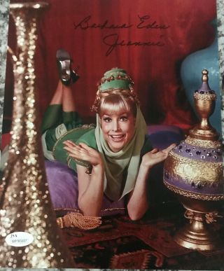 Barbara Eden Signed Photo Autograph Jsa I Dream Of Jeannie 8x10